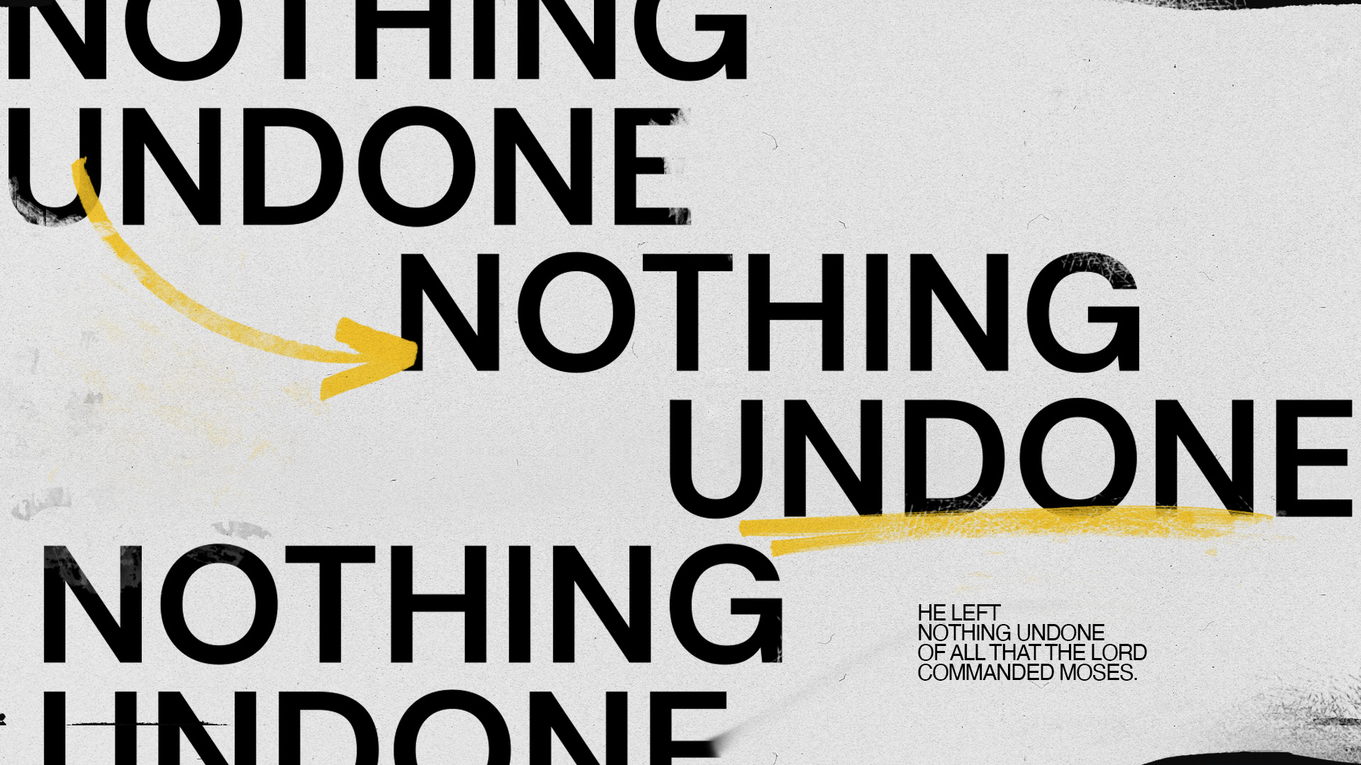 Nothing Undone
