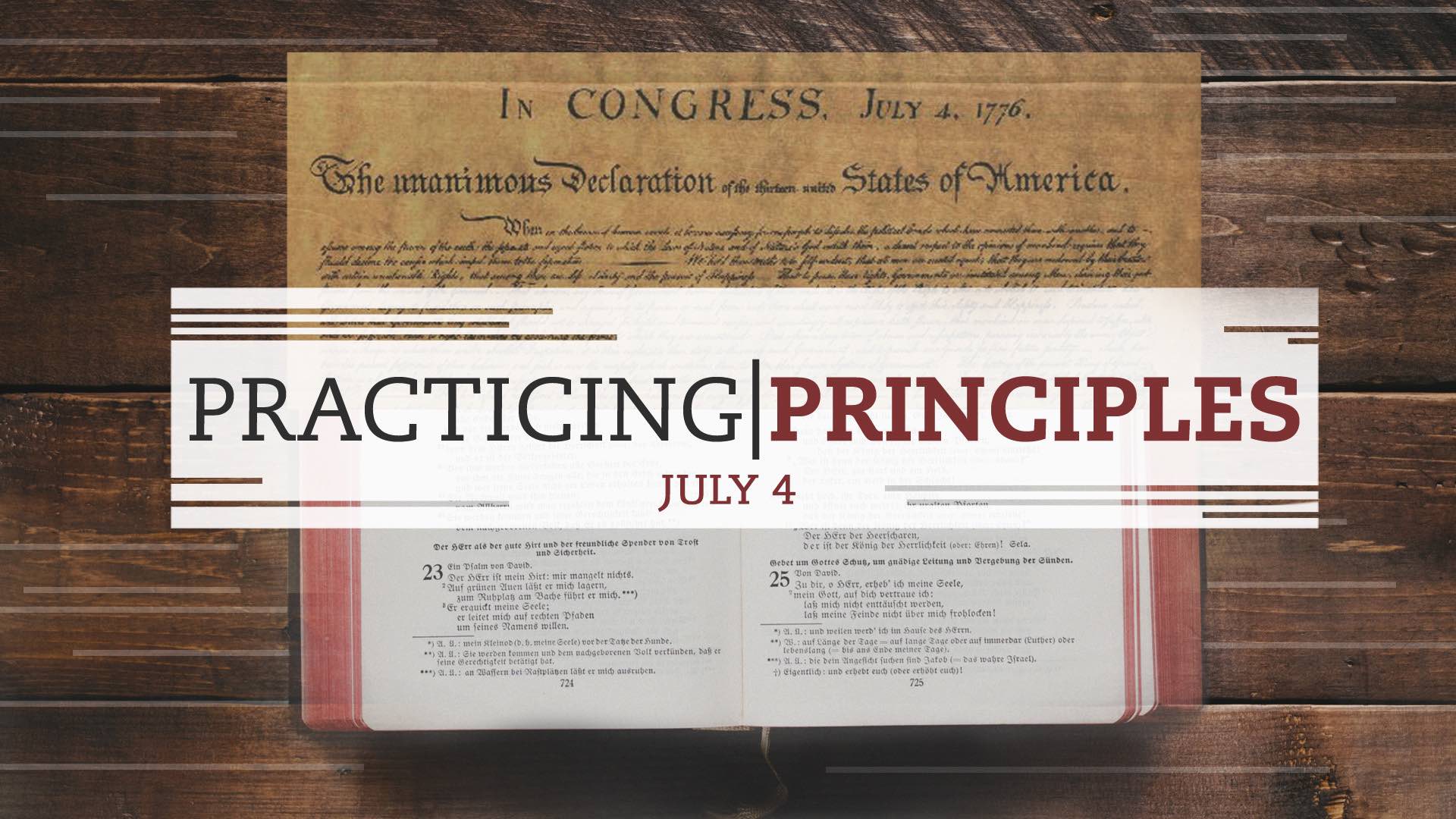 Practicing Principles